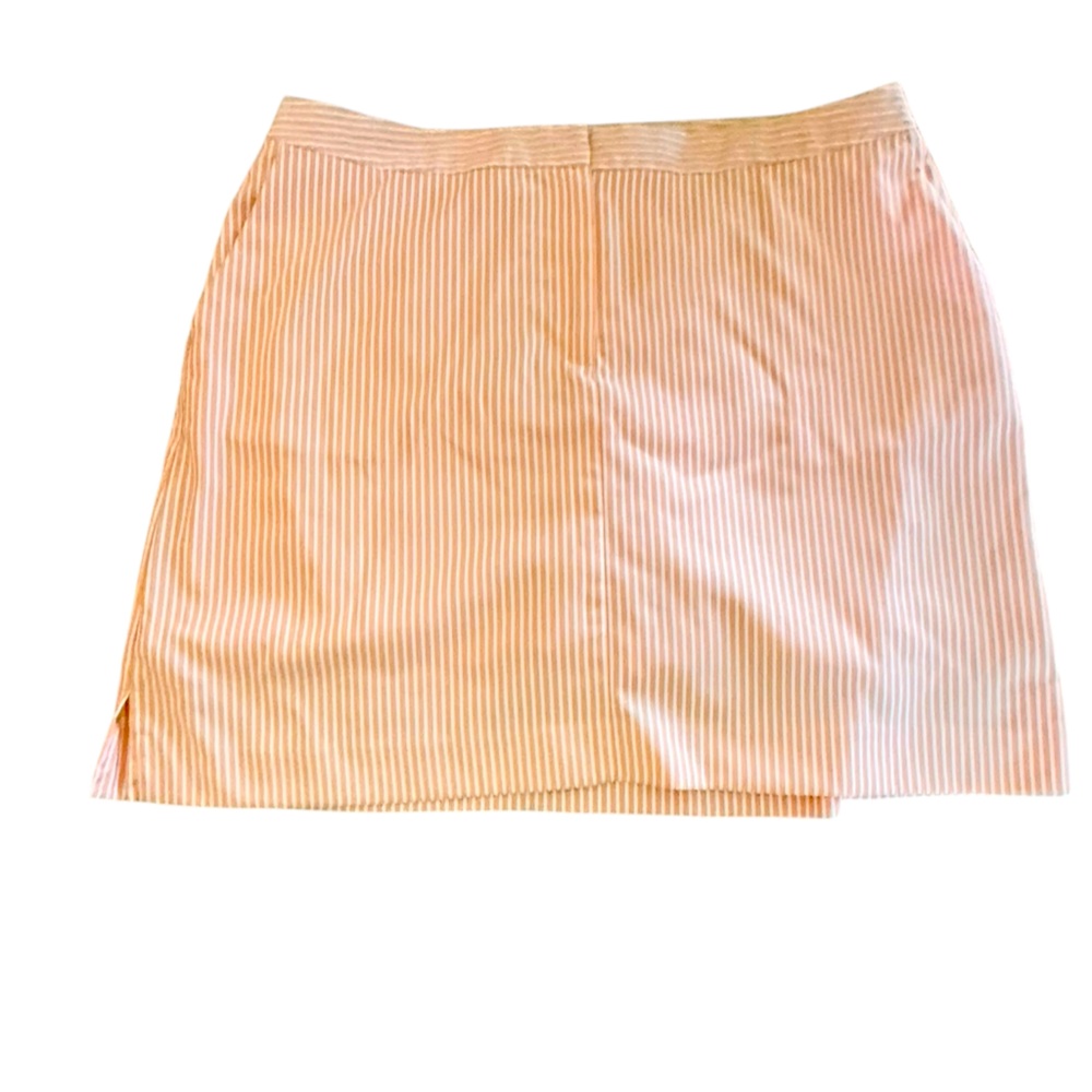 🔴5 for $40 SALE! 
Izod XFG Cool Fx Orange White Striped Golf Skort Pockets 16